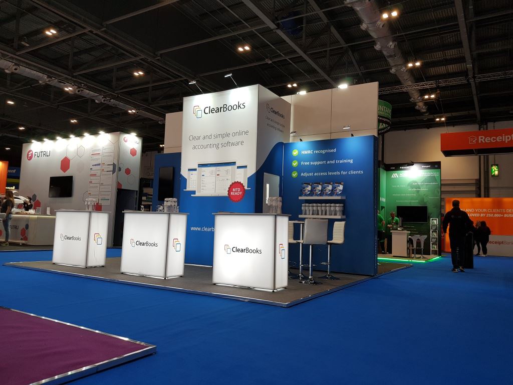 Clearbooks Exhibition Stand