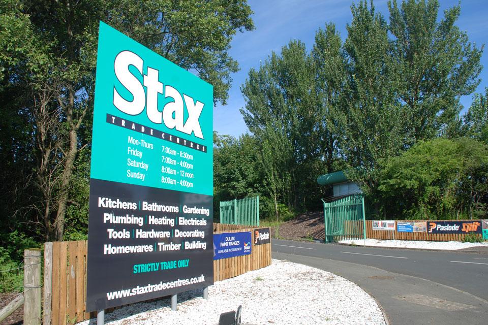 Stax Entrance Signage