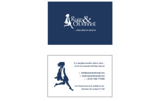 AE Struthers Business Card Layout