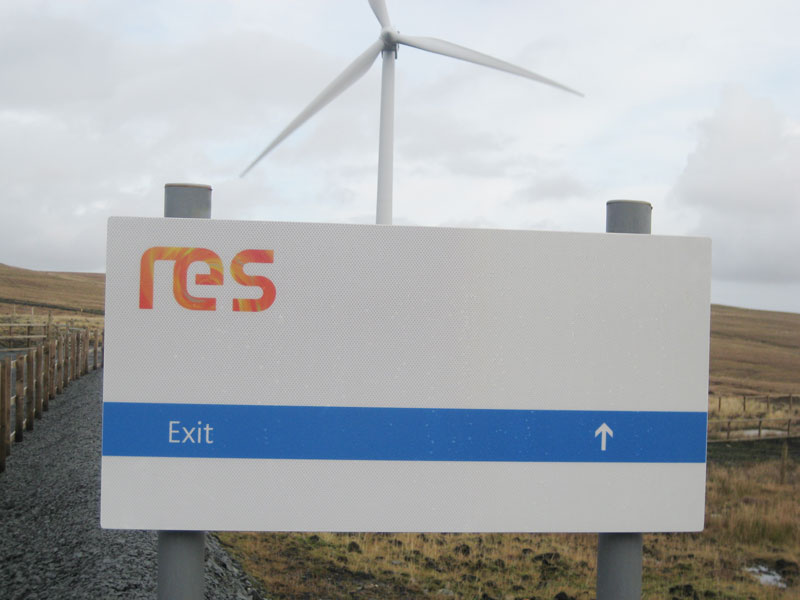 Panel and Pole Sign